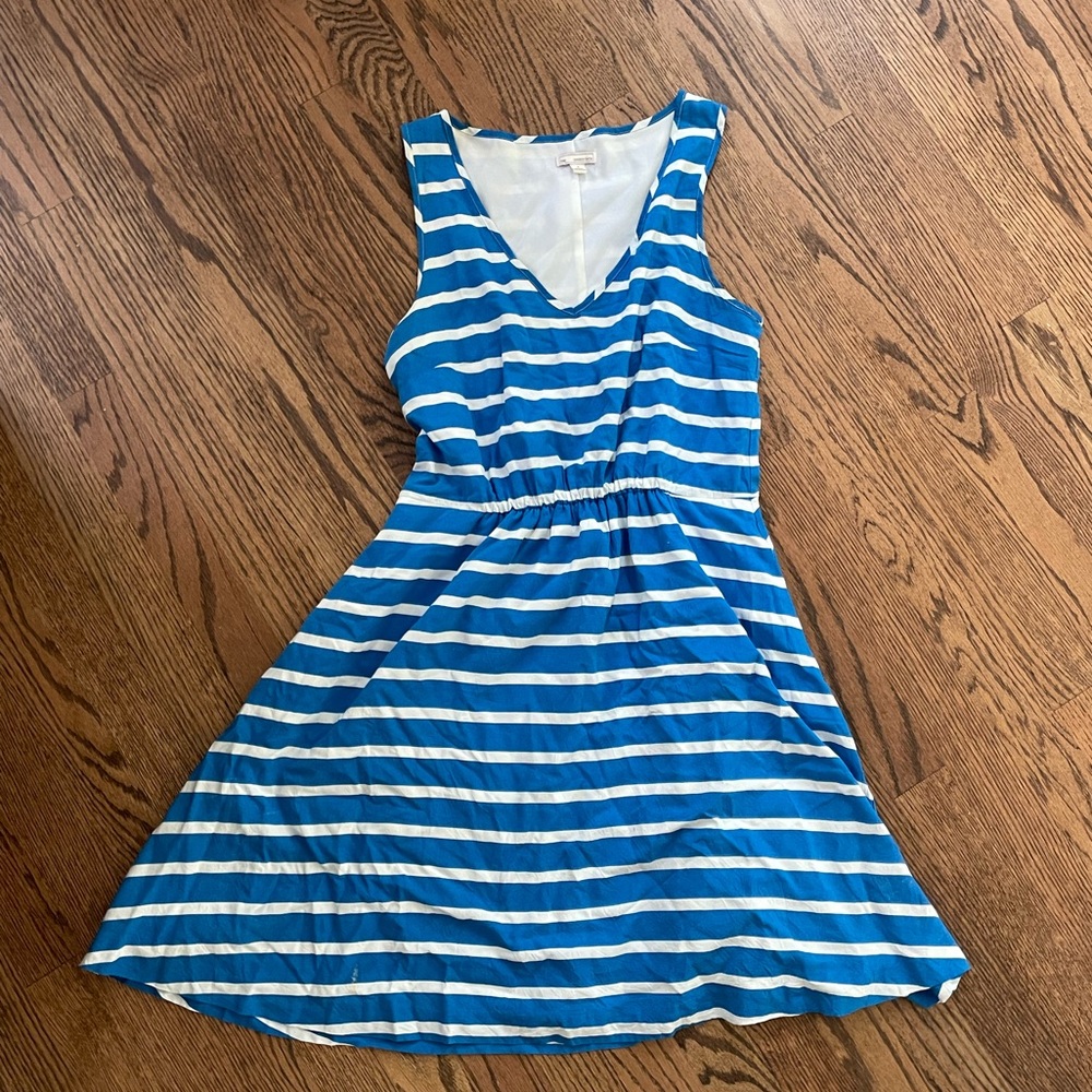 Gap Blue and White Striped Dress size S